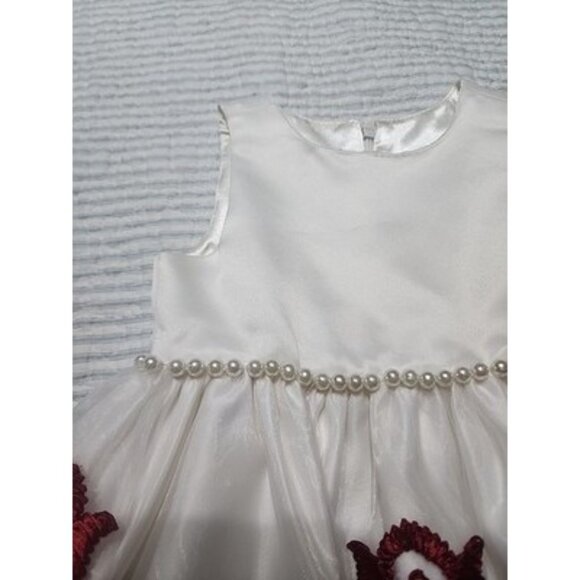 Princess Collection White And Red Gorgeous Dress, Special Occasion s- 18m Pearl - Picture 4 of 16